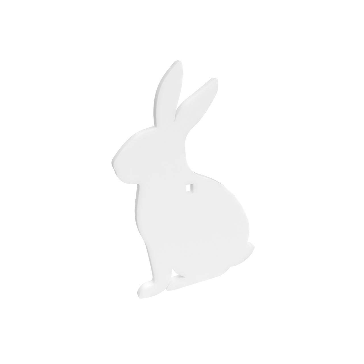 Birchwood Casey AR500 BC-47706 12in Rabbit Target 3/8in Steel White - View 2