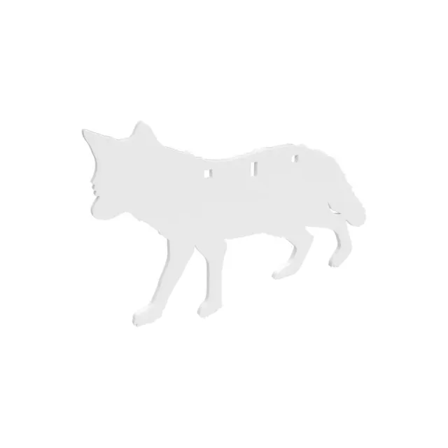 Birchwood Casey BC-47711 AR500 3/8" Coyote Silhouette Target 21" White - View 2