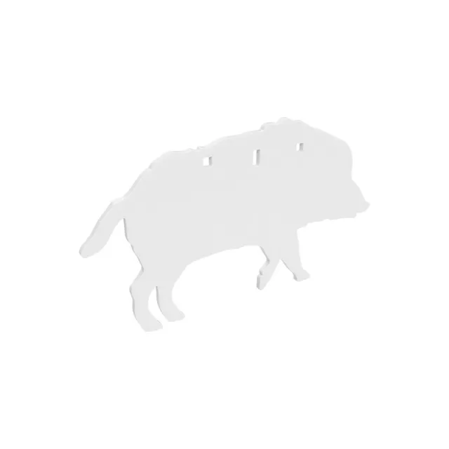 Birchwood Casey BC-47709 AR500 3/8" Boar Silhouette Target 21" White - View 2