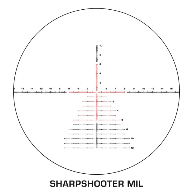 Swampfox TWK52556-3L Warhawk 5-25x56mm FFP Illuminated Rifle Scope Black - View 2