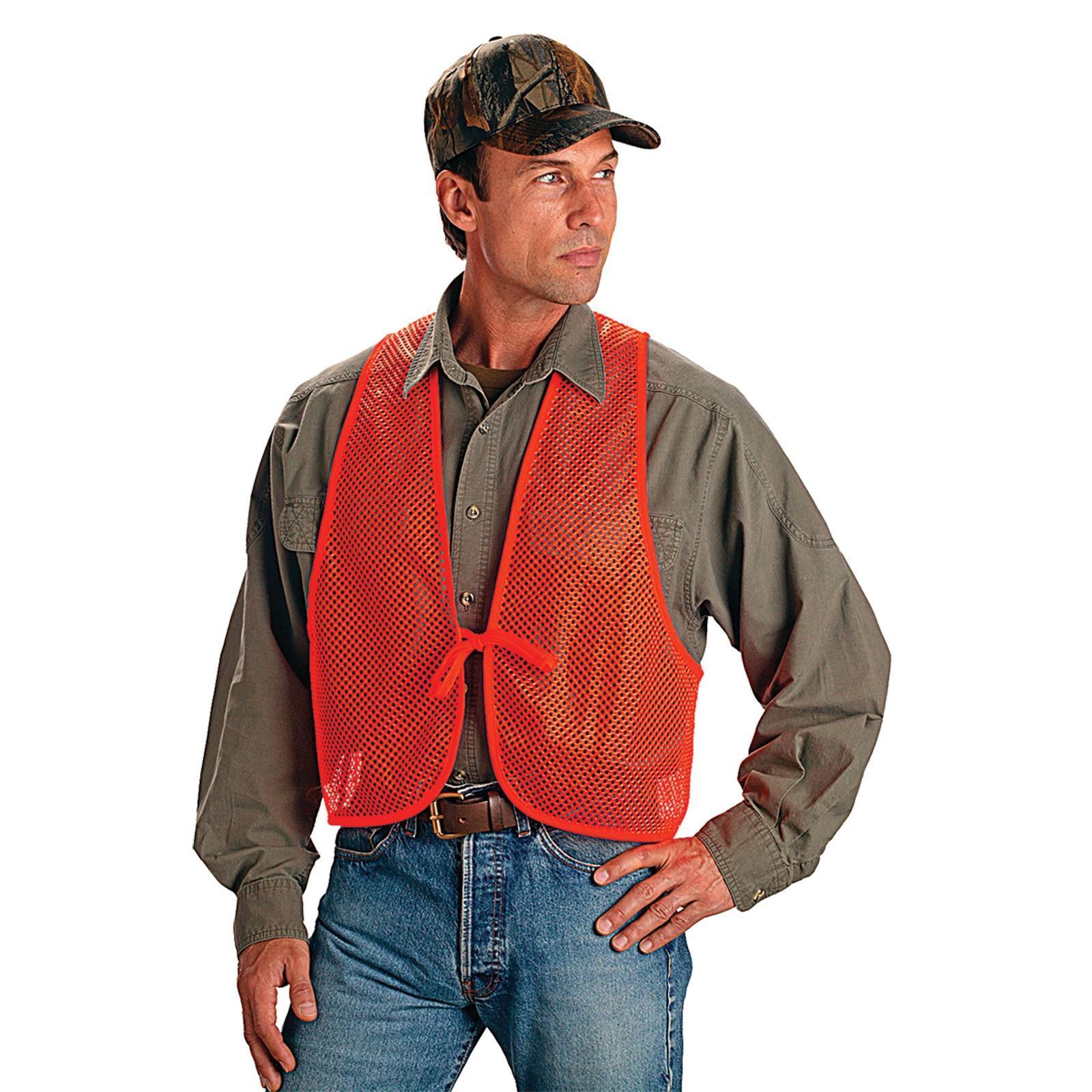 Allen Polyester Mesh One Size Fits Most Hunting Vest Orange 15750 - View 2