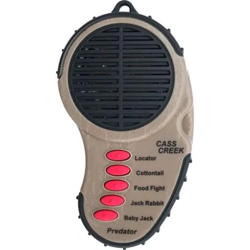 Cass Creek 010 Ergo Predator Call, 5 Authentic Calls, Brown, Belt Clip - View 2