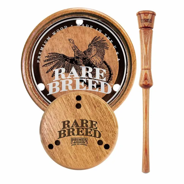 Primos Rare Breed Glass Turkey Pot Call Wood Grain CNC Milled - View 2
