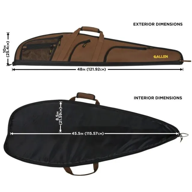 Allen Company Daytona Scoped Rifle Case 46 In Mocha Brown Endura - View 2