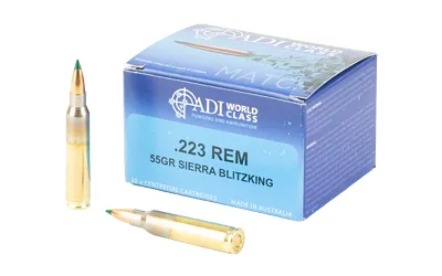 ADI World Class Ammunition .223 Remington 55gr Sierra BlitzKing 20 Rounds - View 2