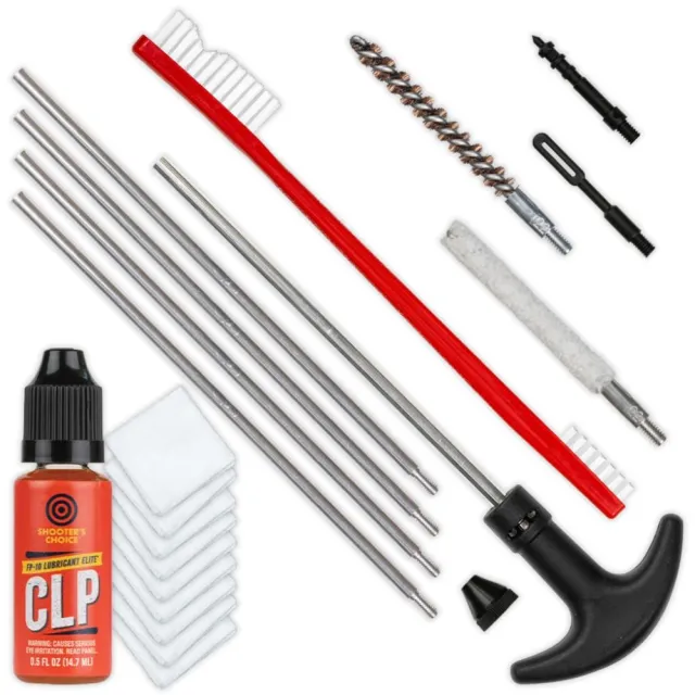 Shooter's Choice 22 Caliber Pistol Cleaning Kit with Brass Components - View 2