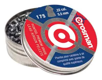 Crosman P022 Premier 22 Lead Pointed Hunting Pellet 175 Per Tin - View 2