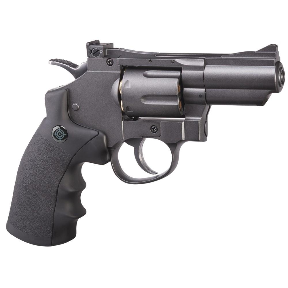 Crosman SNR357 CO2 Air Pistol 177 Caliber 6rd BB Black Rubber Grips - View 2