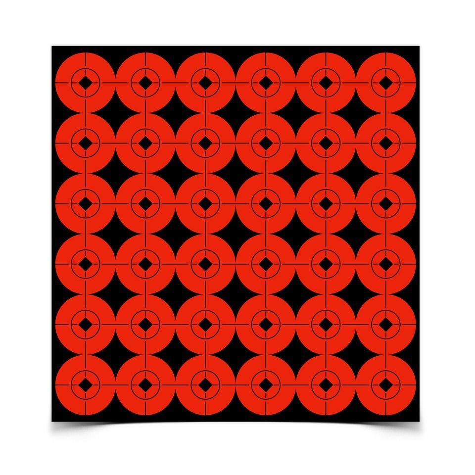 Birchwood Casey BC-33901 Target Spots 1 in Fluorescent Red 360 Pack - View 2