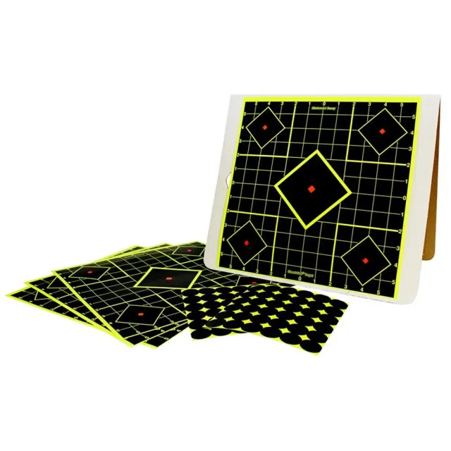 Birchwood Casey 34202 Target Kit 12 in Black Yellow 4 Targets 72 Pasters - View 2