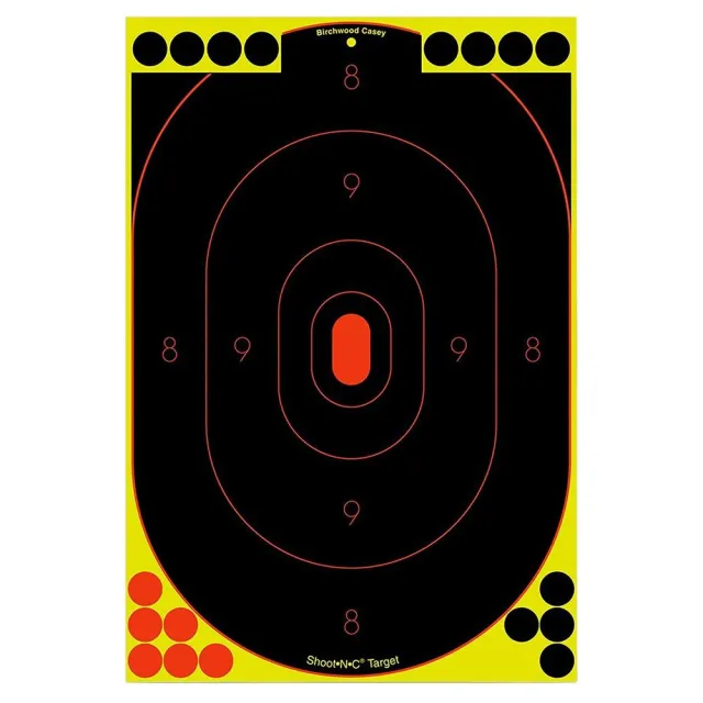 Birchwood CASEY Shoot-N-C 12x18in 5 Silhouette Targets 90 Pasters (34605) - View 2