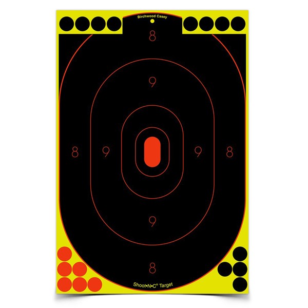 Birchwood Casey Shoot-N-C Silhouette Targets 12x18 Black/Yellow 12 Pack - View 2