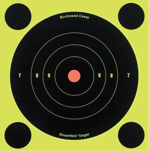Birchwood CASEY Shoot-N-C 8in Bull's-Eye 30 Targets 360 Pasters (34825-30) - View 2