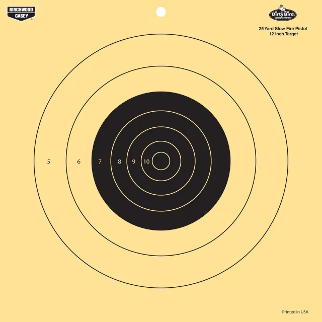 Birchwood Casey Dirty Bird 12 Inch Pistol Target 25 Yard 12 Count - View 2