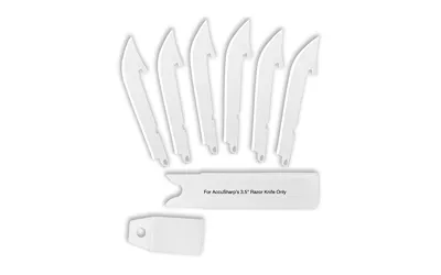 AccuSharp Razor Knife Replacement Blades Fixed Blade Knife (6)-5" - View 3
