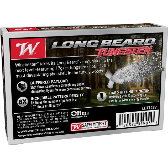 Winchester Long Beard TS17 12GA 3in 2.25oz #9 1100fps 5ct - View 2