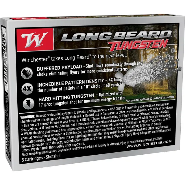 Winchester Long Beard TS17 20GA 3in 1-9/16oz #8 Tungsten 5rd - View 2