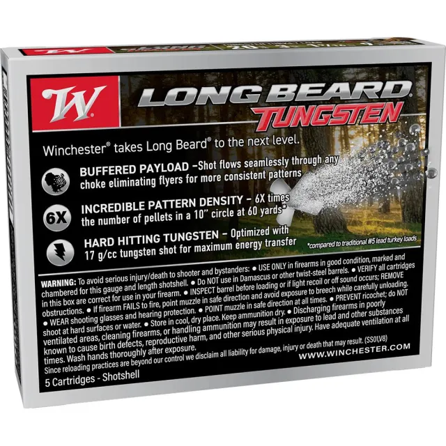Winchester Long Beard TS17 20GA 3in 1-9/16oz #9 Tungsten 5rd - View 2