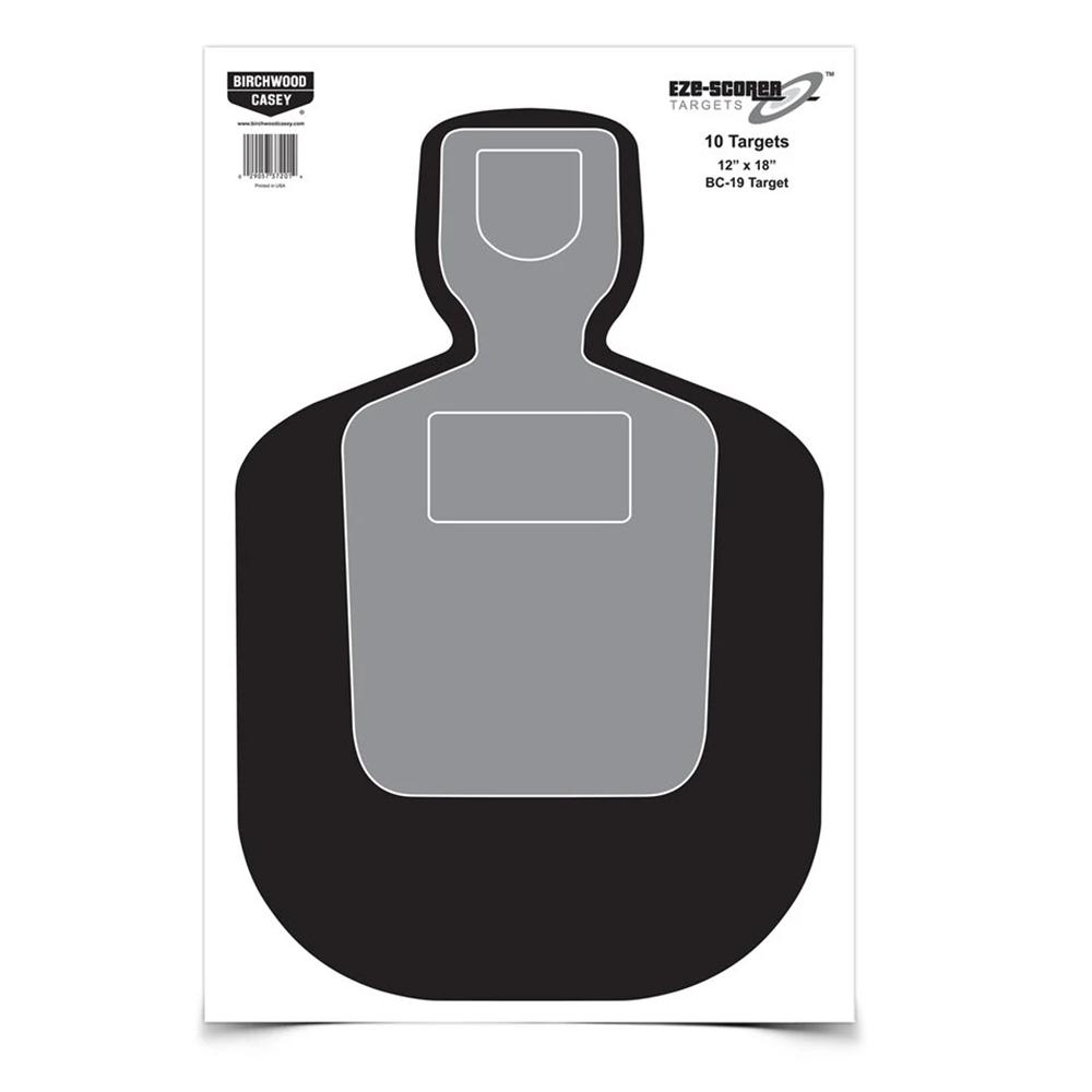 Birchwood Casey EZE-Scorer BC-19 Target 12x18in Paper 10 Pack - View 2