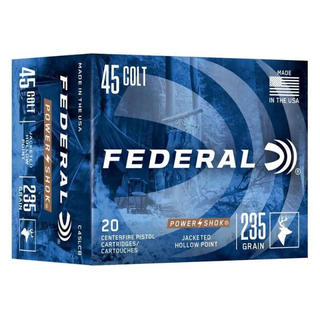 Federal Premium Ammunition 45 Colt 235GR Power-Shok JHP C45LCB - View 2