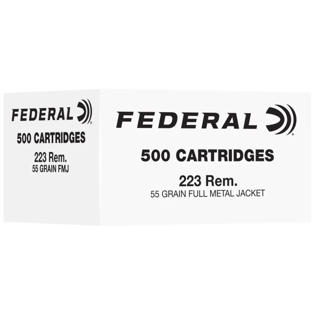 Federal FC223F500 .223 Rem 500Rd FMJ Premium Ammo - View 2