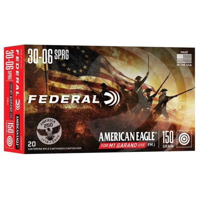 Federal Premium Ammunition AE3006USA .30-06 Springfield 150gr FMJ 20rd - View 2