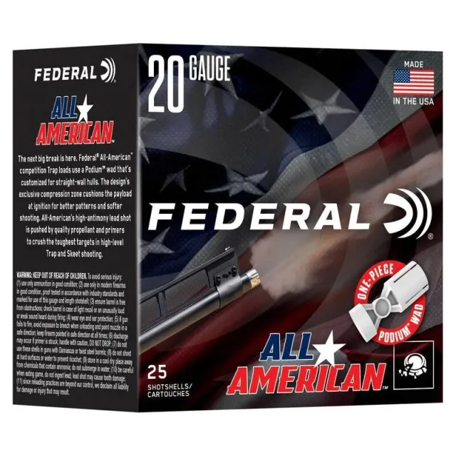 Federal FAA20 7.5 20 Gauge 20GA 2-3/4" 7/8oz #7.5 - View 2