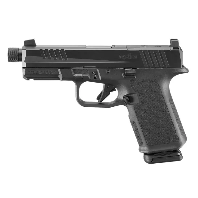 Ruger RXM Handgun 9mm Luger 15rd Magazines(2) 4.5 Threaded Barrel Black Poly Frame Front Night Sight - View 2