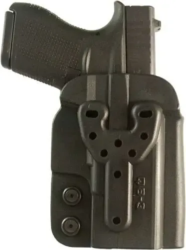 Comp-Tac QB Compatible w/ Glock 43/XD-S/M&P Shield/Walther PPS, CCP Black Kydex - View 2