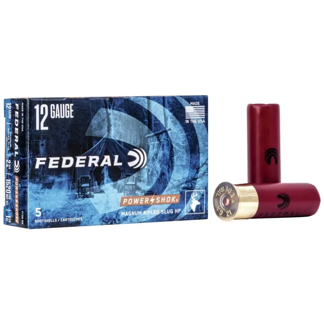 Federal F130 RS 12 Gauge 2.75 in 1.25 oz Rifled Slug 5 Rounds per Box - View 2