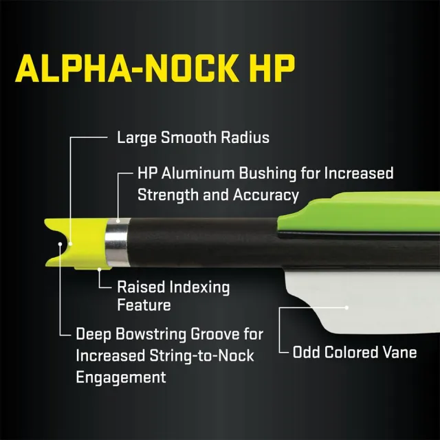 TenPoint Pro Elite 400 Lighted Carbon Arrows 20 in. Alpha Blaze Nocks 3 pk. - View 2