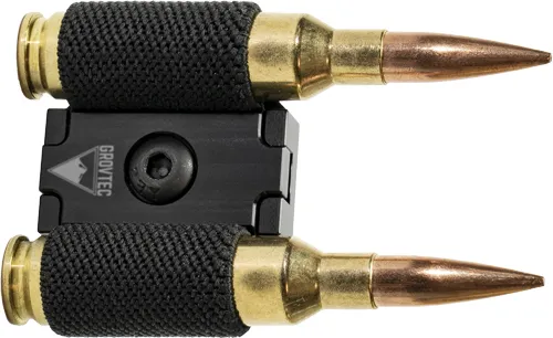 Grovtec AC341 R2S2 M-LOK 2-Round Spare Ammo Holder Black Aluminum - View 2
