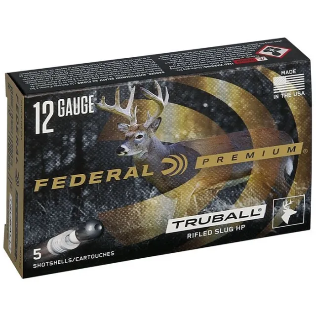 Federal PB131 RS 12 Gauge 3 in 1 oz TruBall Hollow Point Slug 5/box - View 3