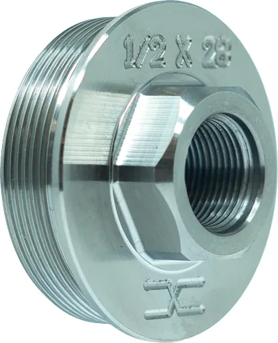 Faxon 1/2X28 Direct Thread to Hub Adapter FFMDSILHUB52802 - View 2