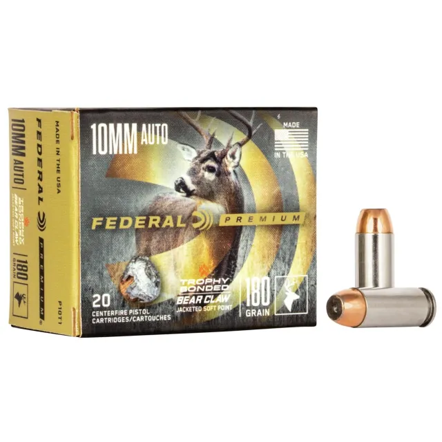 Federal Premium P10T1 10mm Auto 180 Grain Jacketed Soft Point 20 Rounds - View 2