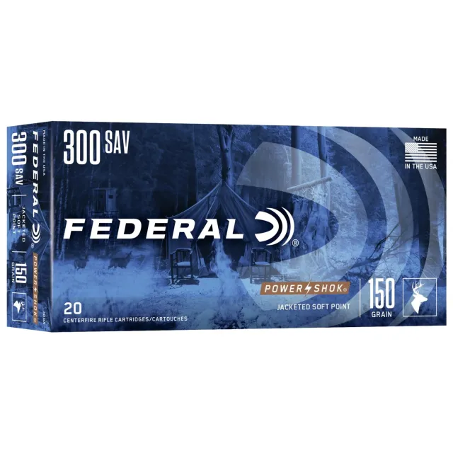 Federal Power-Shok 300 Savage 150 Grain Jacketed Soft Point 20 Rounds - View 2