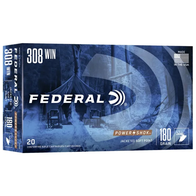 Federal 308B 308 Win 180 Grain Jacketed Soft Point 20 Rounds per Box - View 2