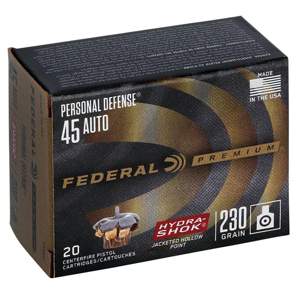 Federal Premium Personal Defense 45 ACP Hydra-Shok Jacketed Hollow Point... - View 2