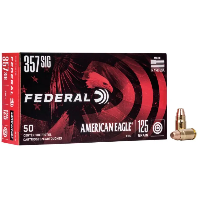 Federal Premium Ammunition AE357S2 357 SIG 125 Grain FMJ 50 Rounds - View 2