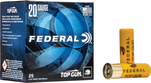 Federal TG20 8 Top Gun 20 gauge 2.75" .875 oz #8 shot 25/box - View 2