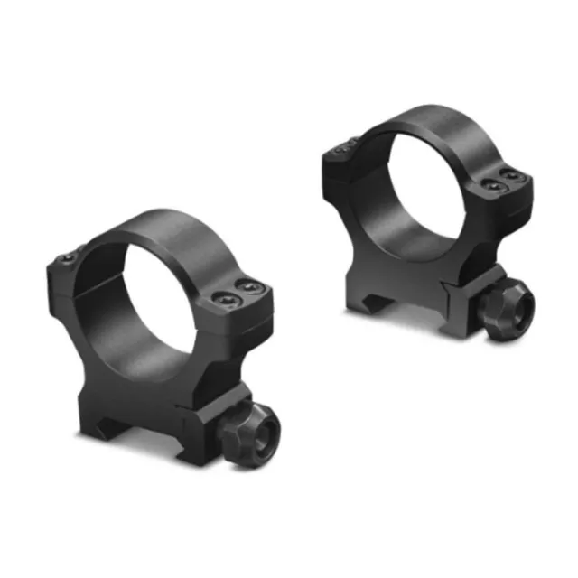 Leupold BackCountry 30mm Low Aluminum Cross-Slot Ring Set Matte Black - View 2