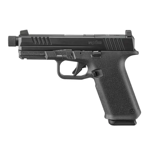 Ruger RXM Handgun 9mm Luger 17rd Magazines (2) 4.5 1/2x28 Threaded Barrel Black OR - View 2