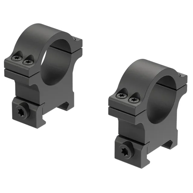 Leupold Open Range Cross-Slot 1in High Matte Black 2-piece Scope Rings - View 2