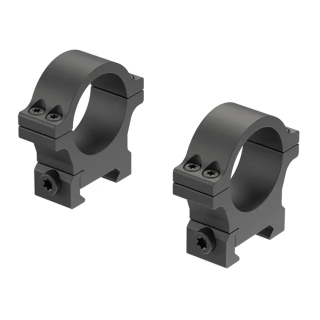 Leupold Open Range 30mm Scope Rings Cross-Slot Med Matte Blk - View 2