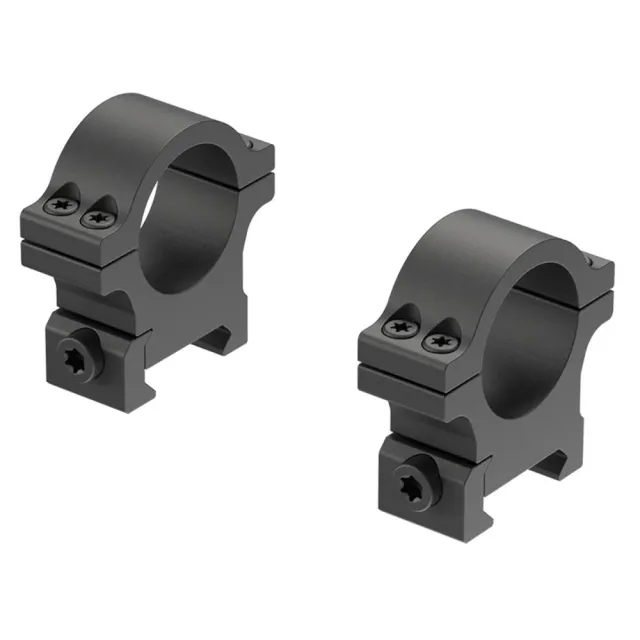 Leupold Open Range Cross Slot 1" Med Rings Matte Black - View 2