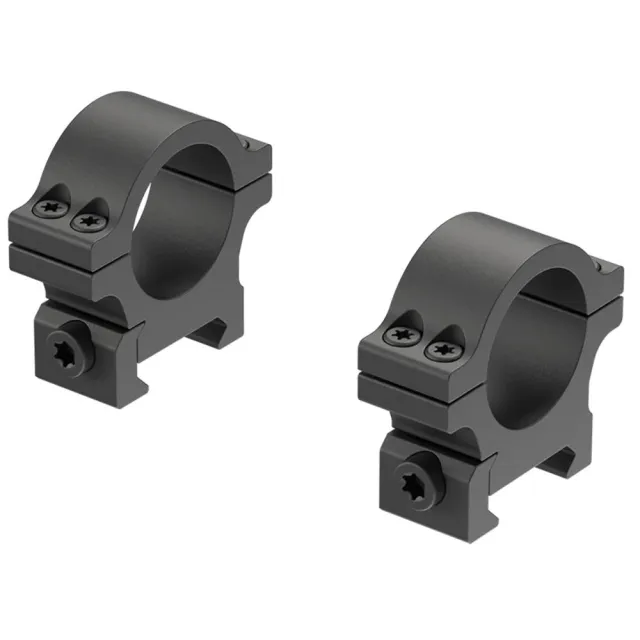 Leupold Open Range Cross Slot 1" Low Rings Matte Black - View 2