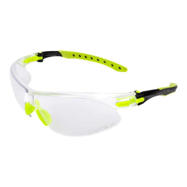 Allen ULTRX Keen Youth Safety Glasses Lime Green with Clear Lenses - View 2