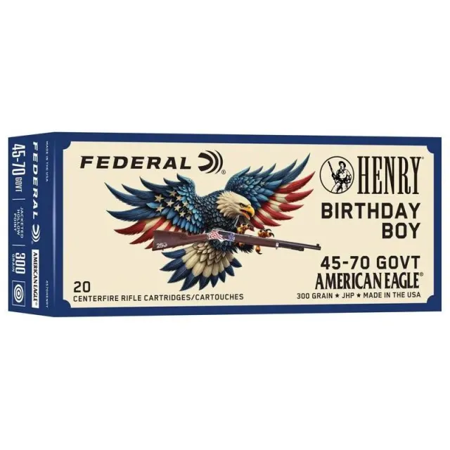Federal Premium 4570Henry .45-70 Govt 300gr JSP Henry Edition 20rd - View 2