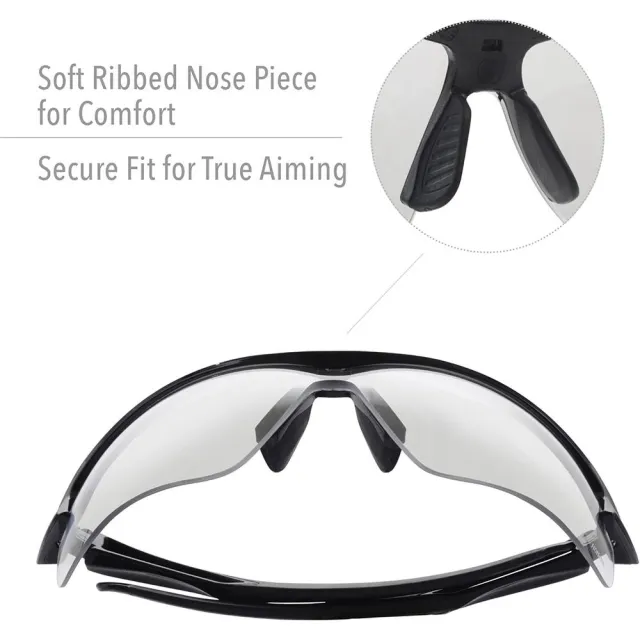 Howard Leight Acadia Shooter's Wraparound Clear Lens Safety Eyewear - View 2