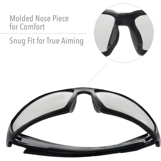 Howard Leight Hypershock UVEX AF Clear Lens Black Frame R-0220 - View 2
